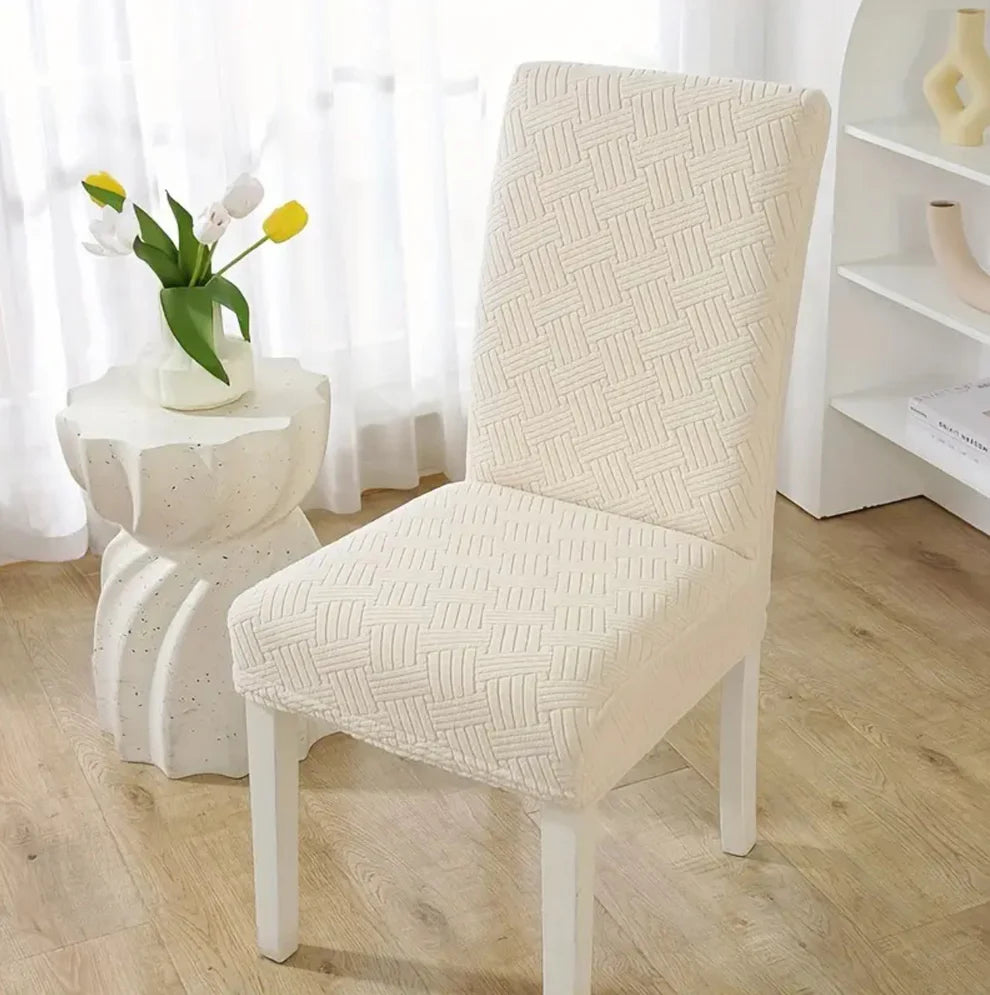 New Thickend Velvet Strip Design Dinning Chair Covers