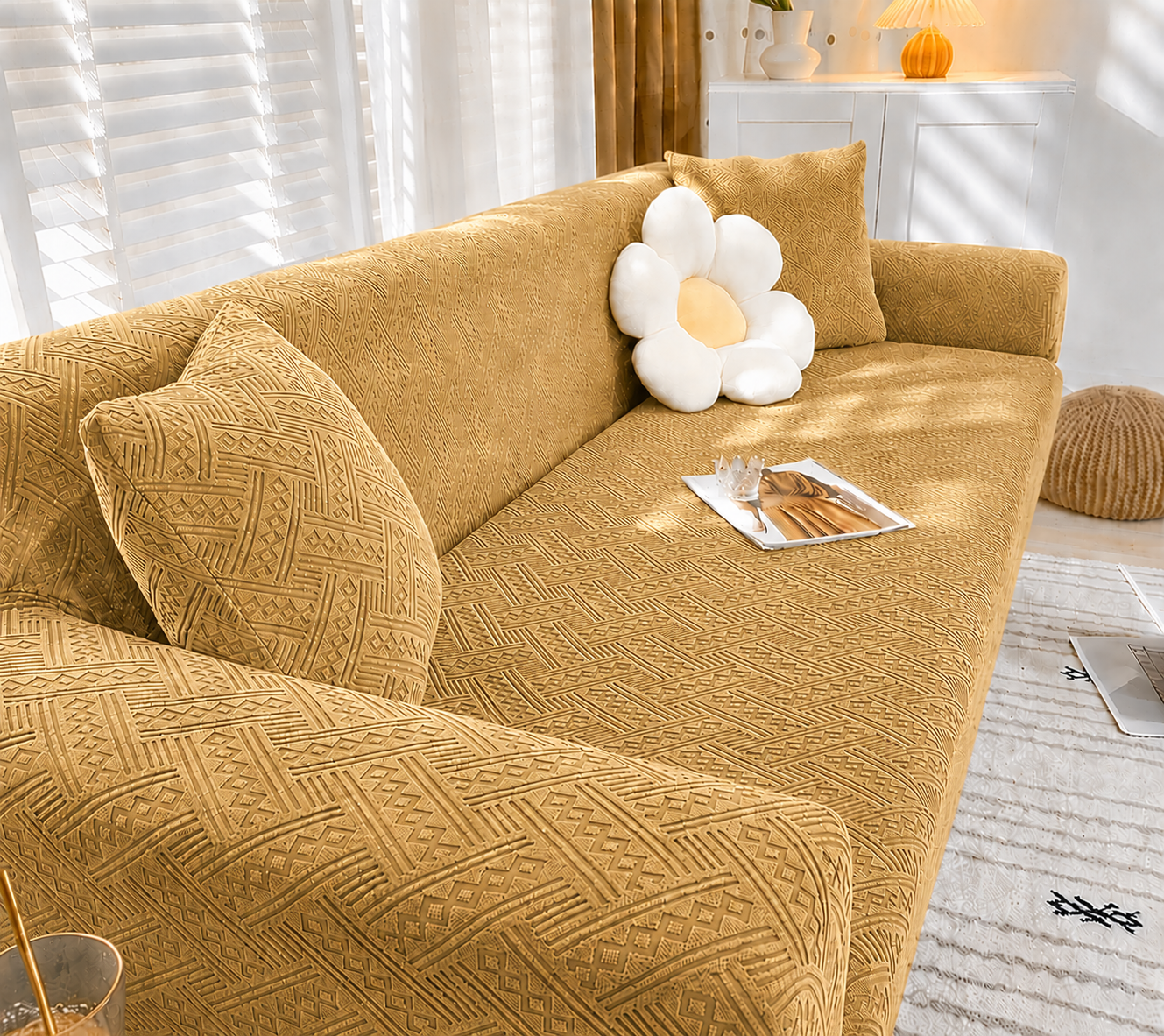New Royal Wave Sofa Cover