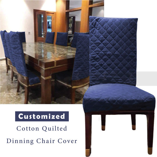 Ultrasonic Quilted Chair Cover (Blue Color)