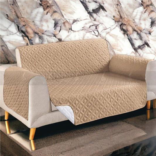 Ultrasonic Quilted Sofa Cover (Beach Color)