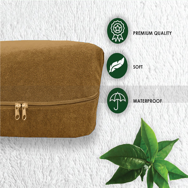 Waterproof Zipper Mattress Protector (Copper Color)