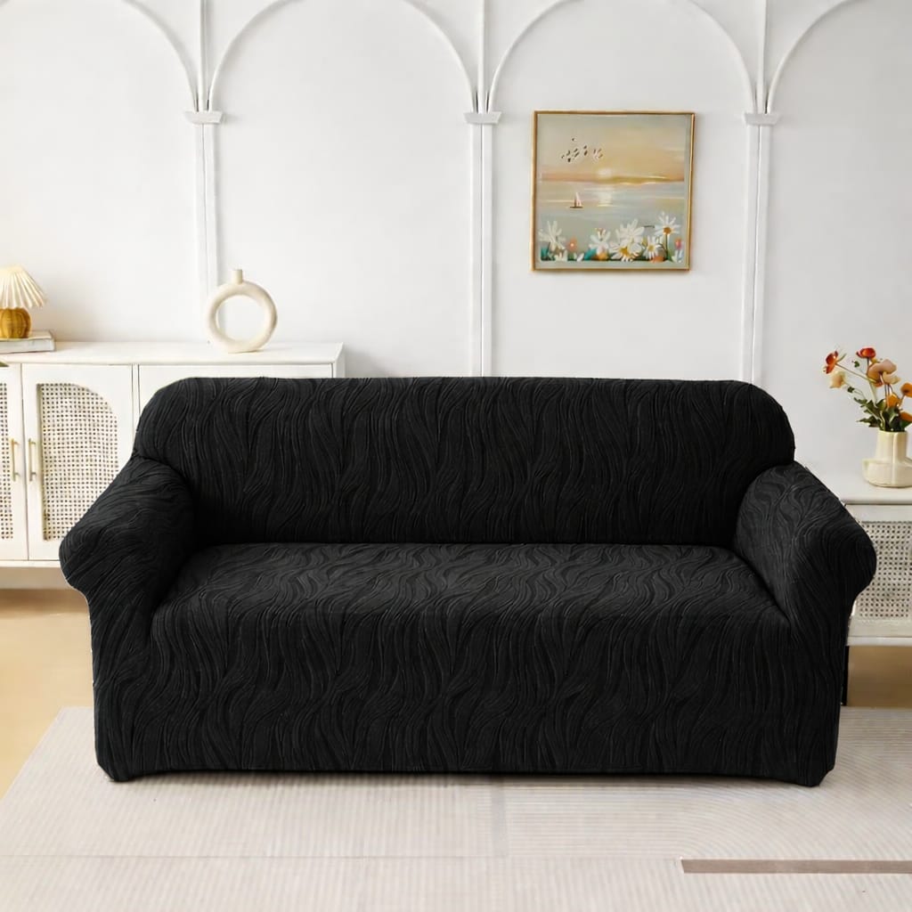 FITTED ZEBRA VALVET SOFA COVER