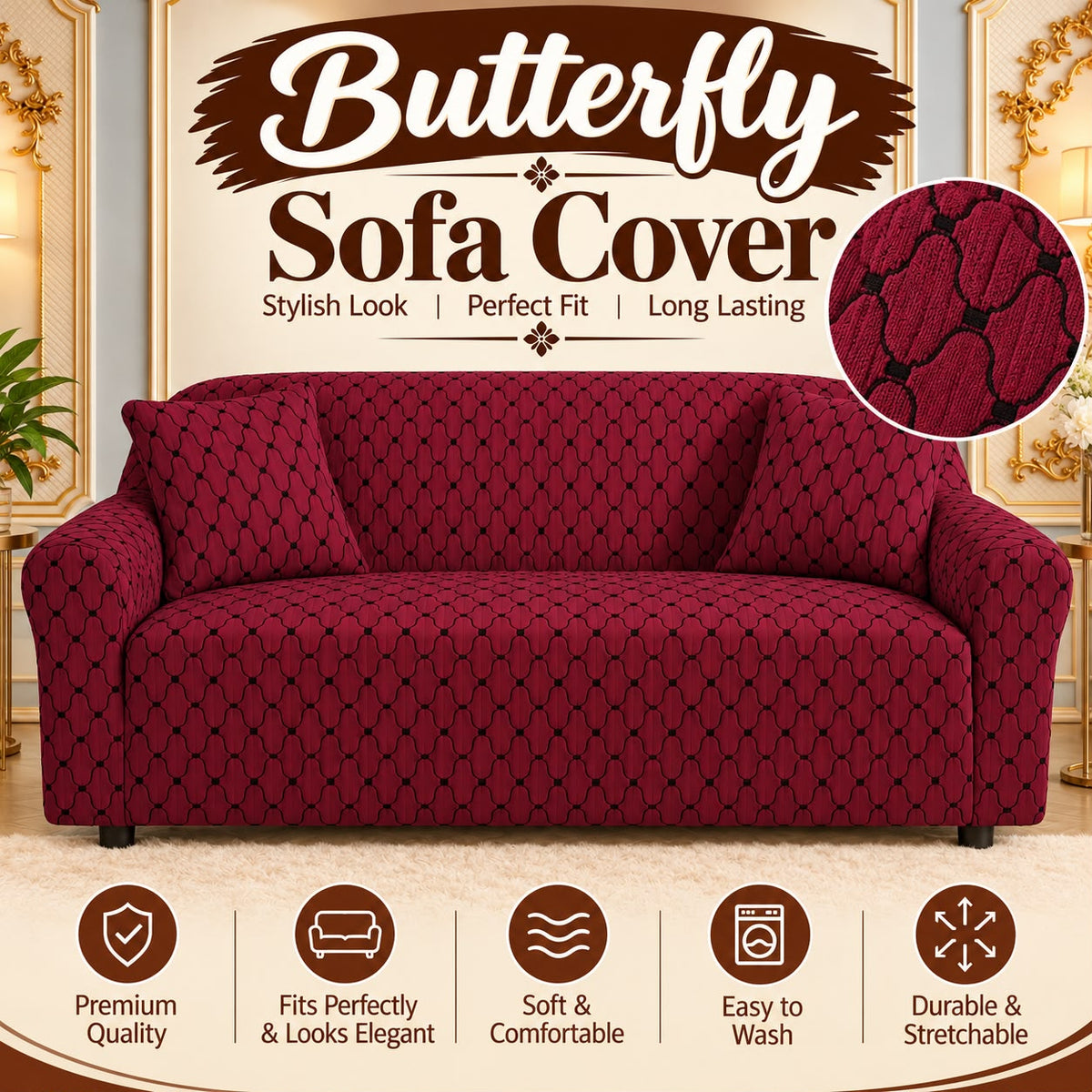 New Design Butterfly Sofa Cover