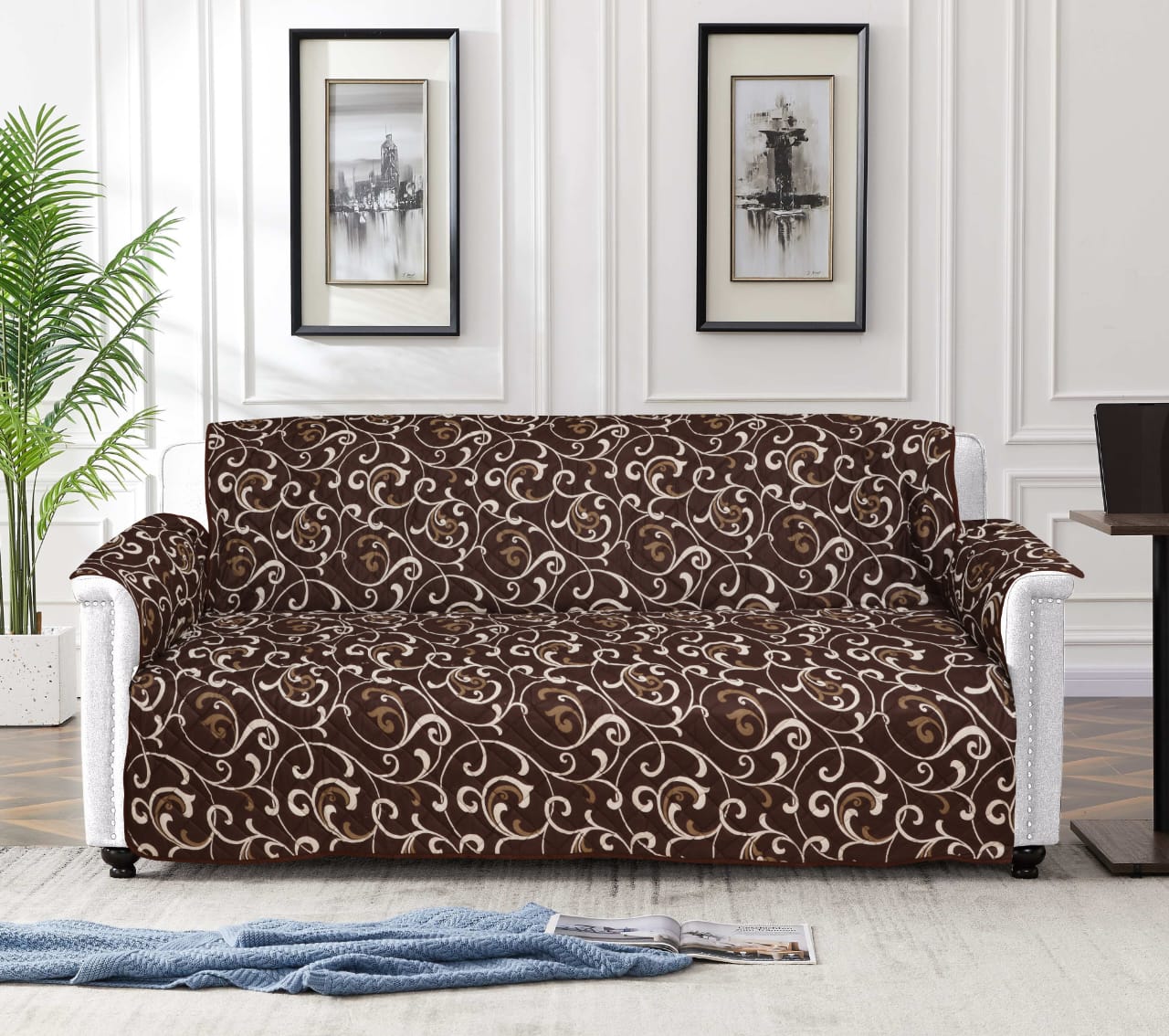 New Quilted Printed Sofa Protectors 2