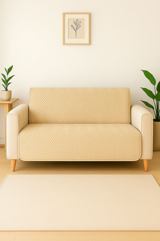 WATERPROOF MAT SOFT SOFA COVER (SKIN COLOUR)