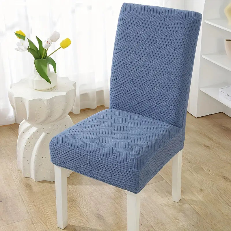 New Thickend Velvet Strip Design Dinning Chair Covers