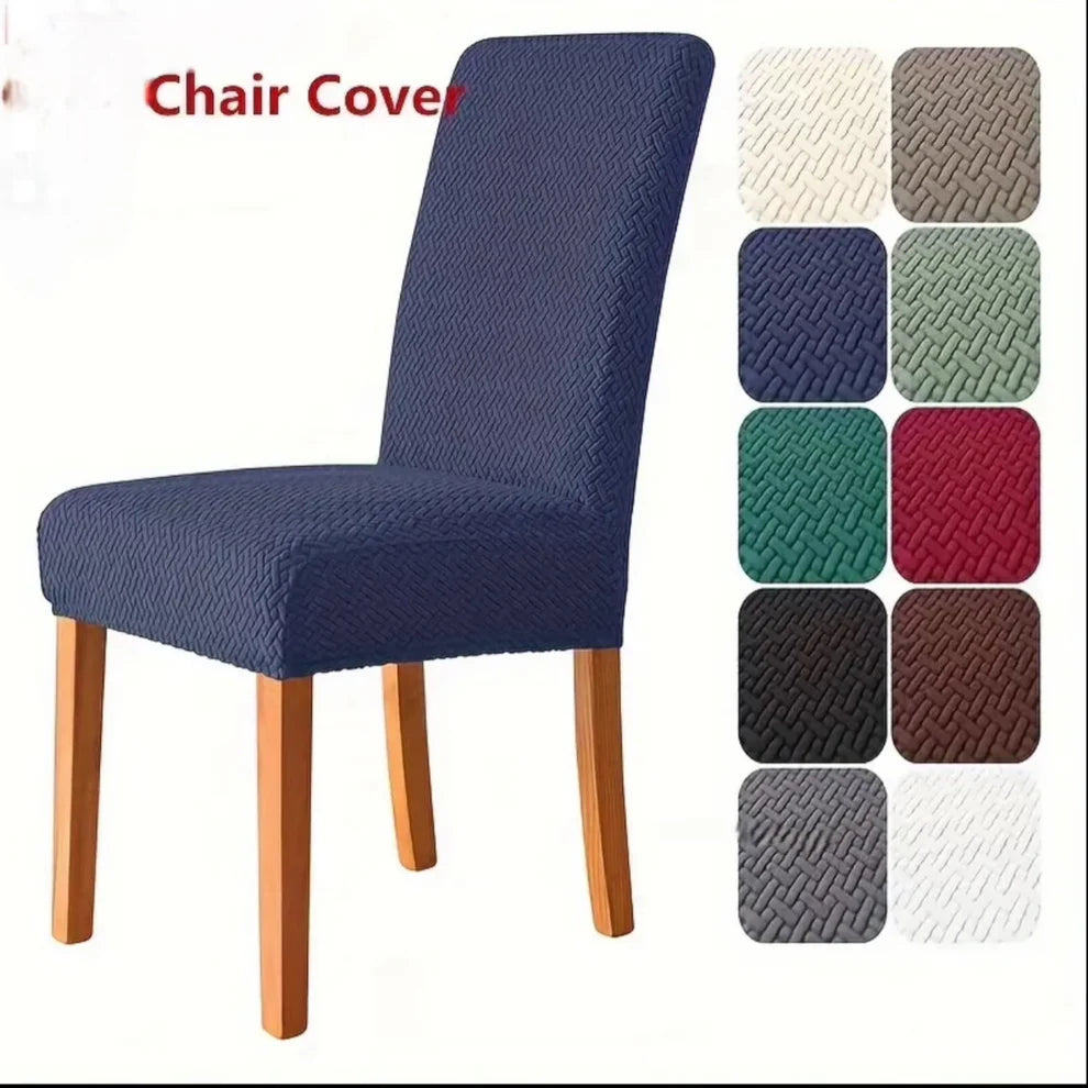 New Thickend Velvet Strip Design Dinning Chair Covers